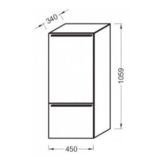 Шкаф-колонна Jacob Delafon  ODEON UP EB893D-N18